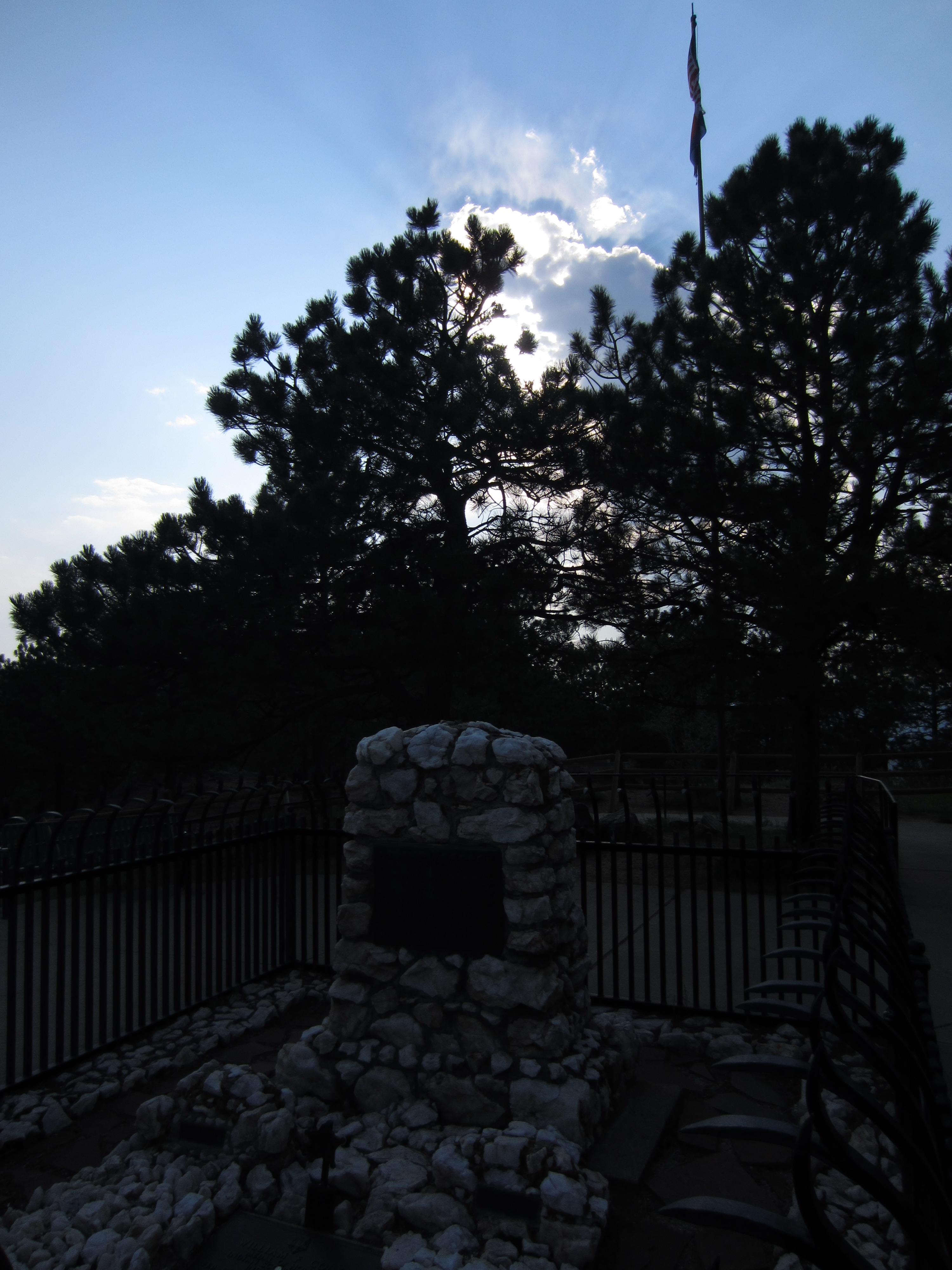 Buffalo Bill's grave, on Lookout Mountain above Golden, Colorado