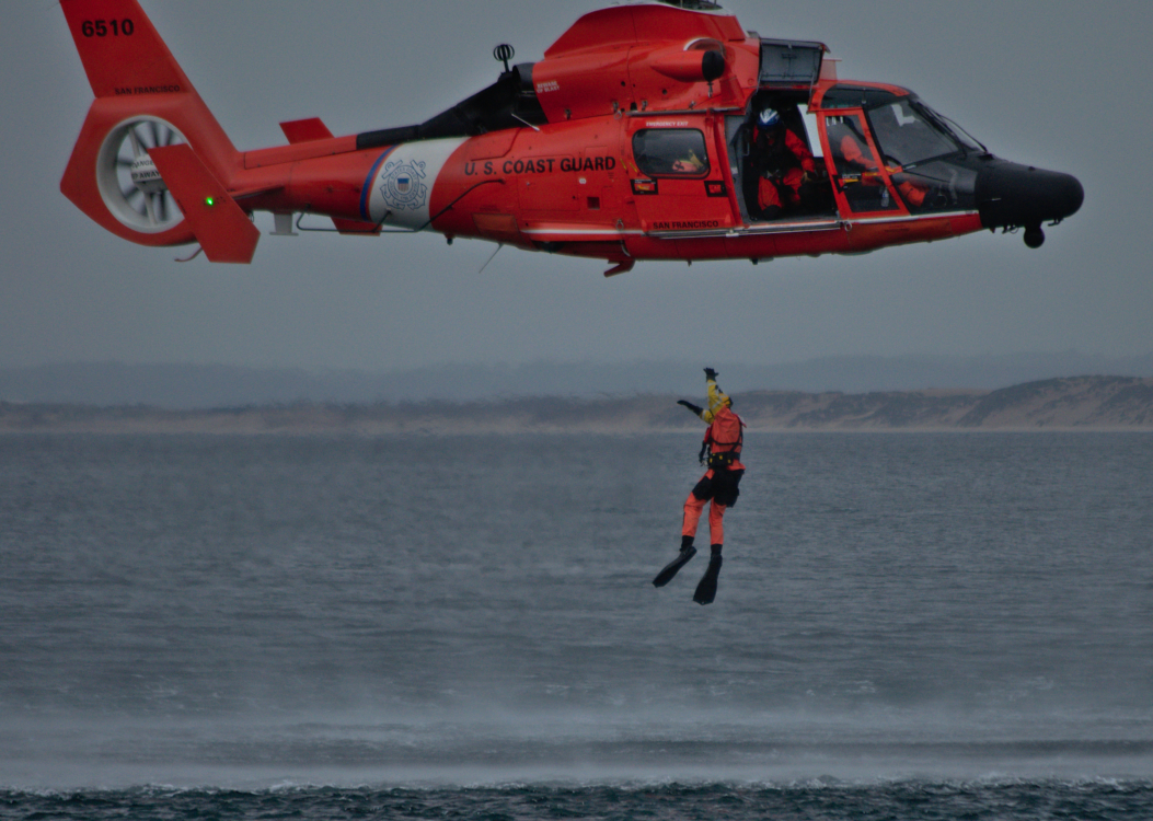 Coast Guard Helicopter Water Rescue Demonstration At Breakwater – Not ...